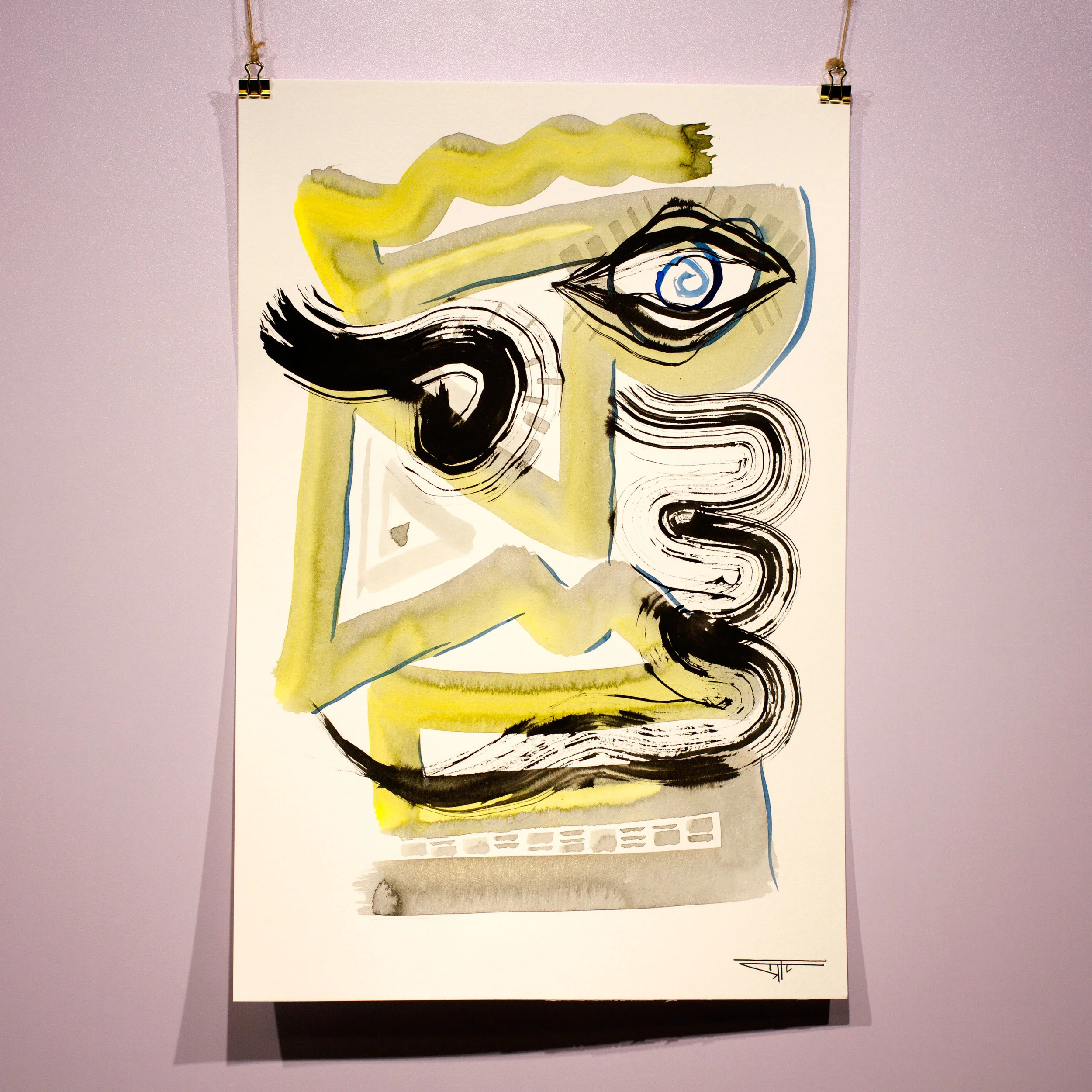 #778 Ink on Paper 12" x 18"