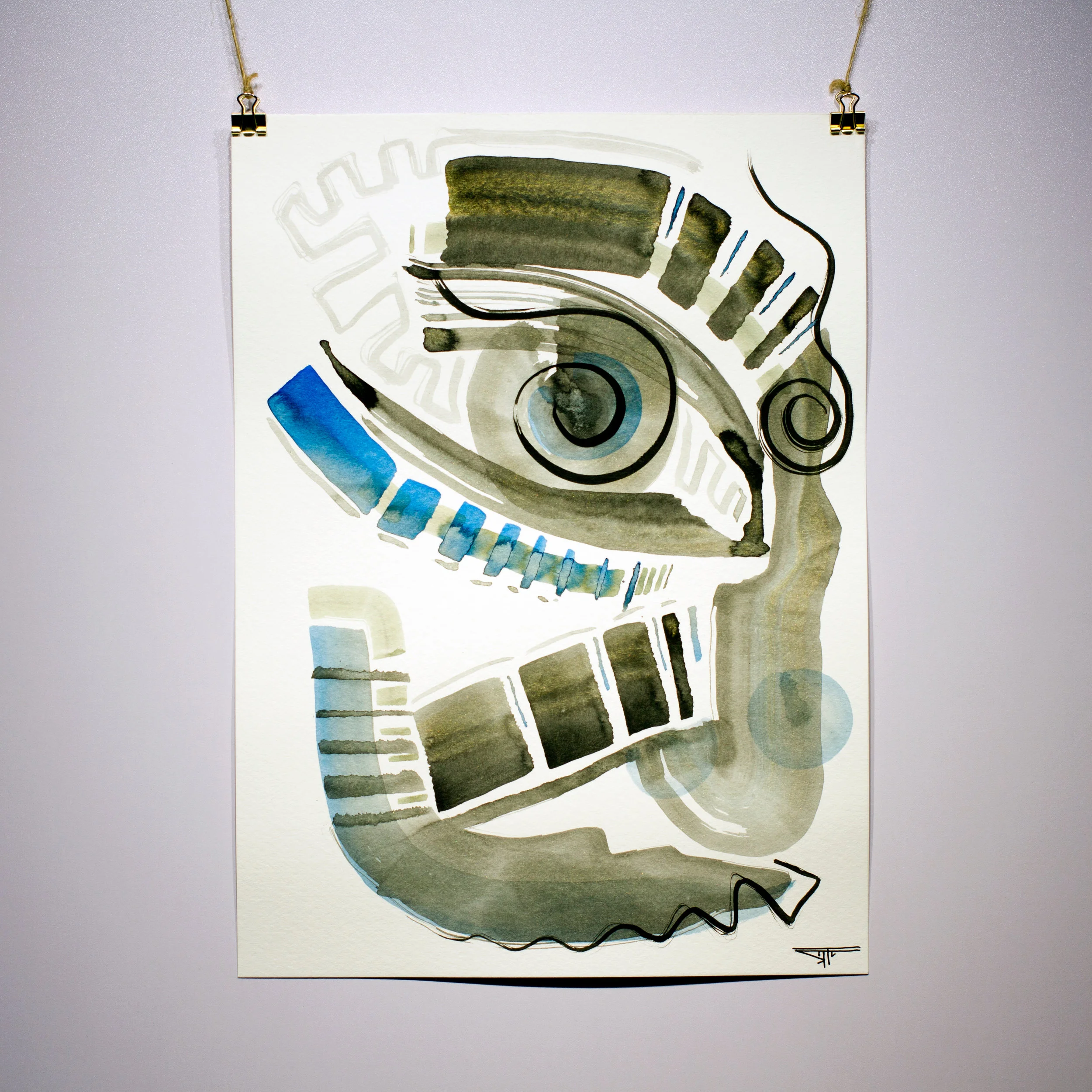 #807 Ink on Paper 11" x 15"