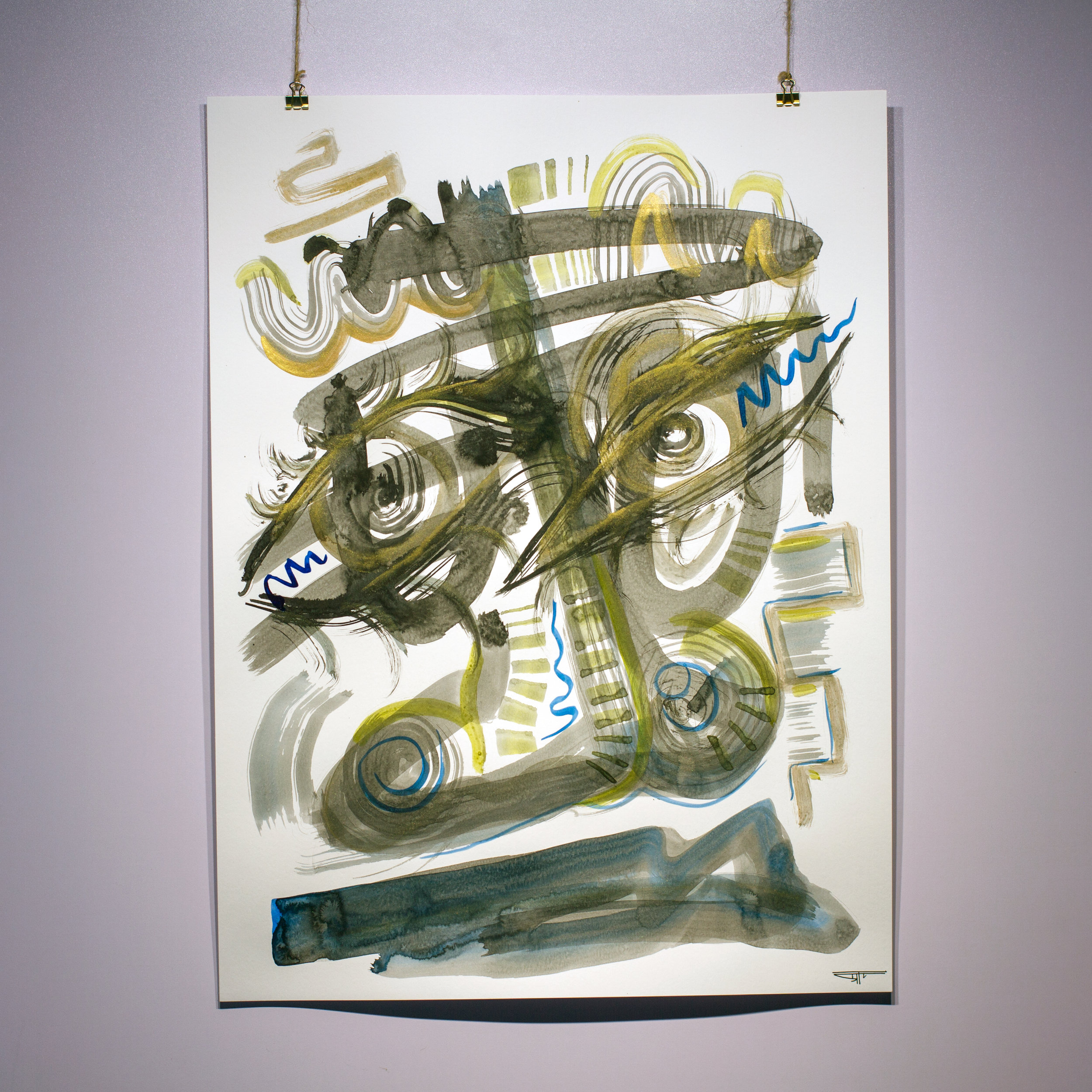 #813 Ink on Paper 18" x 24"