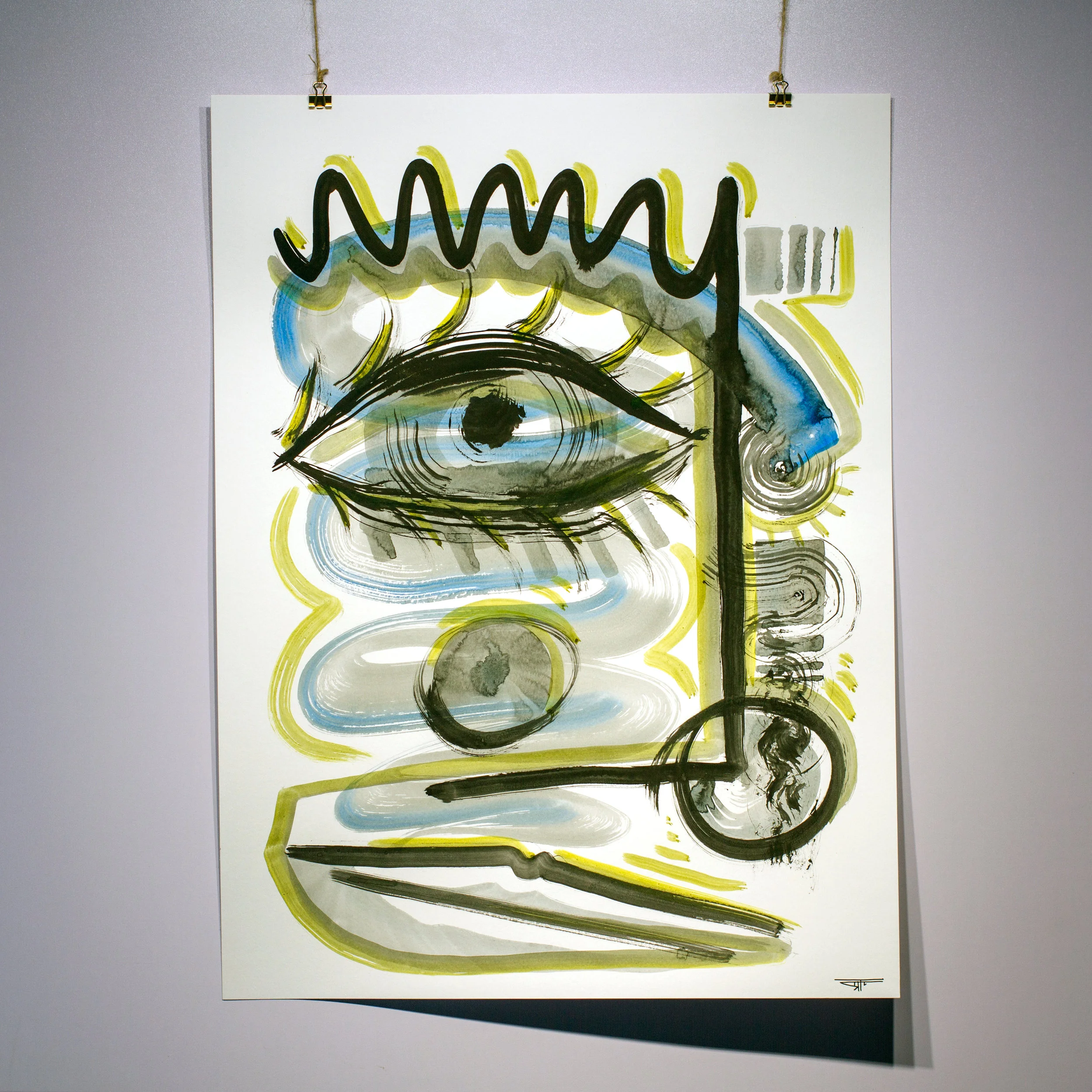 #814 Ink on Paper 18" x 24"