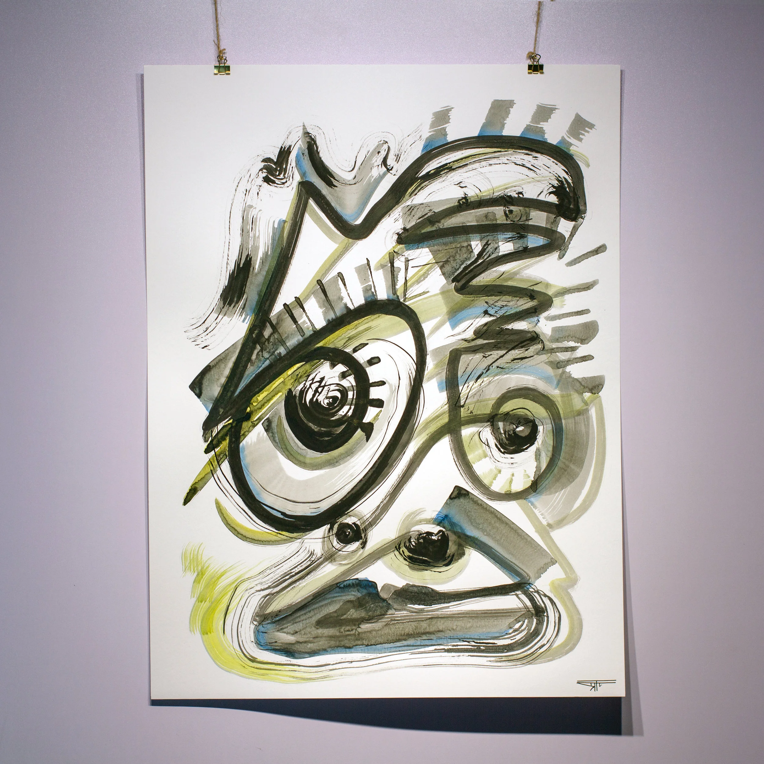 #818 Ink on Paper 18" x 24"
