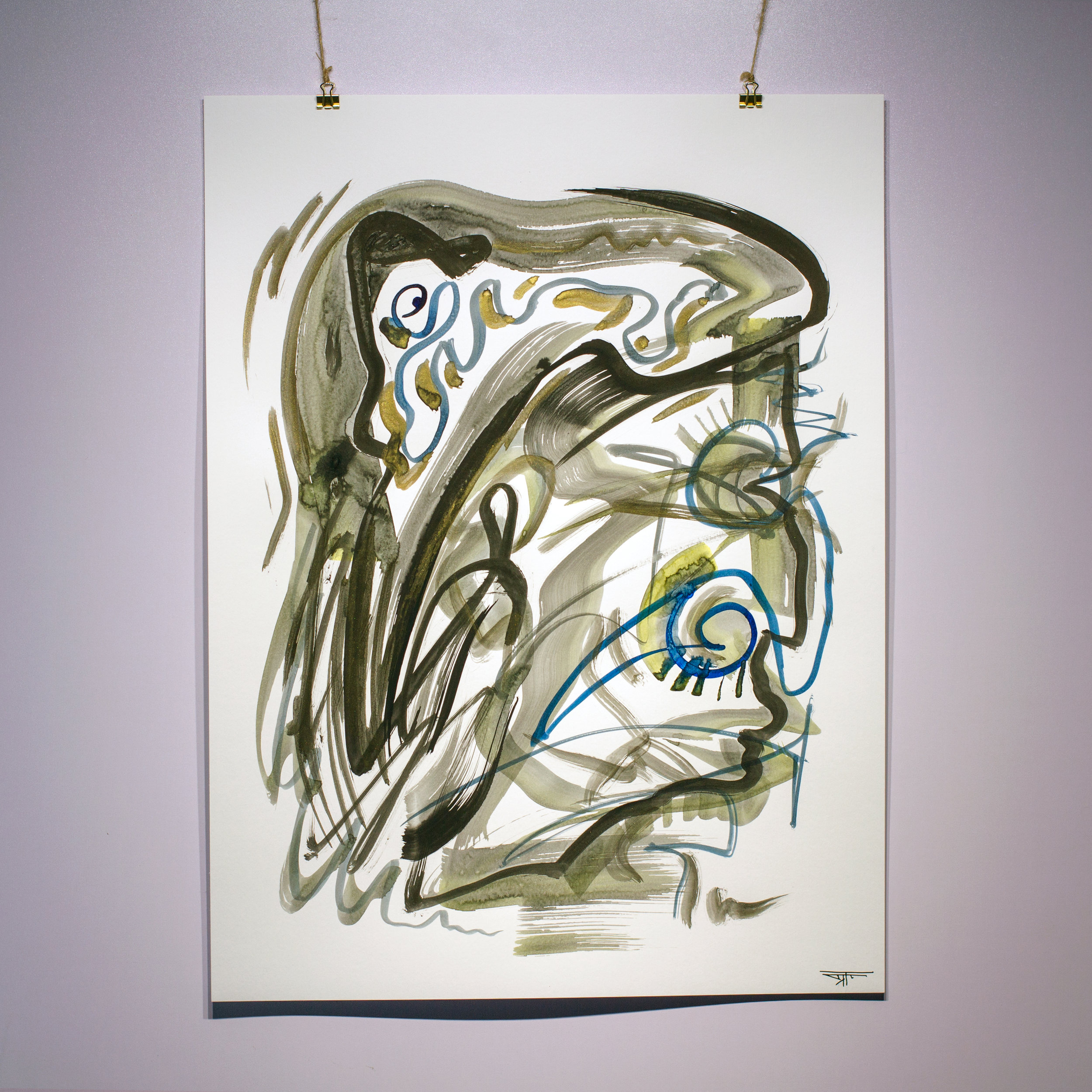#822 Ink on Paper 18" x 24"