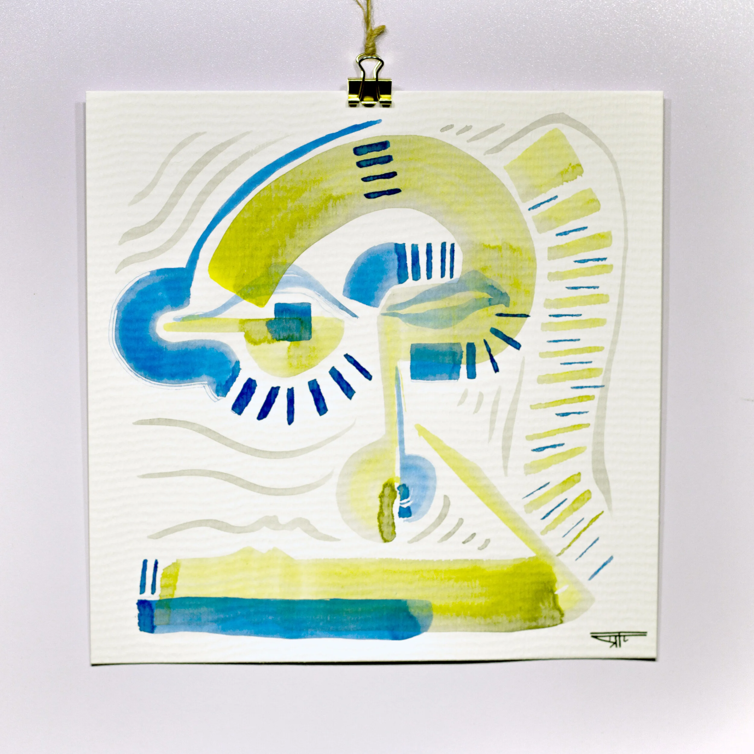 #1006 Ink on Paper 8" x 8"