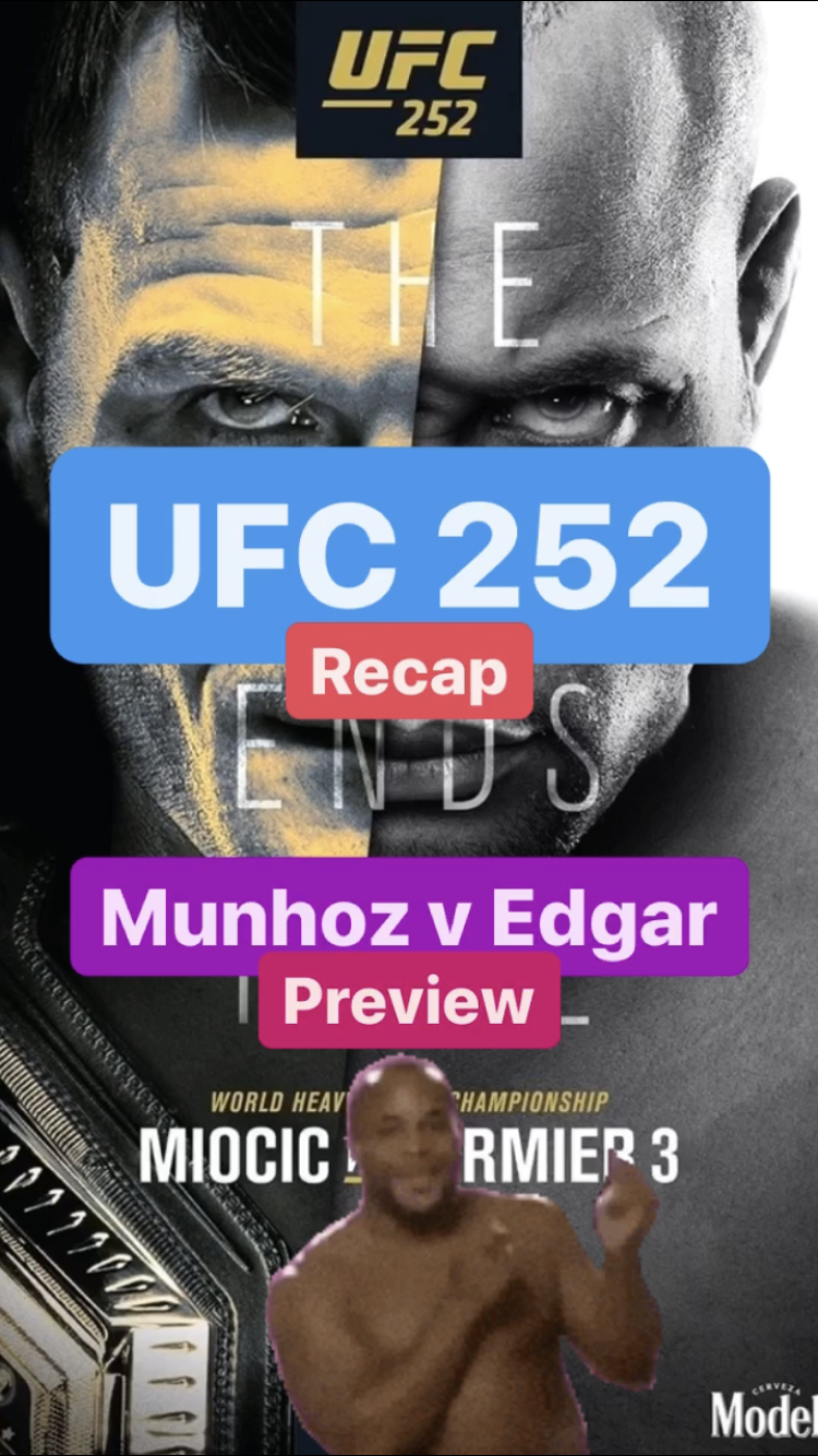 UFC 252 Recap -  Munhoz v Edgar Preview || Ray Taylor Show