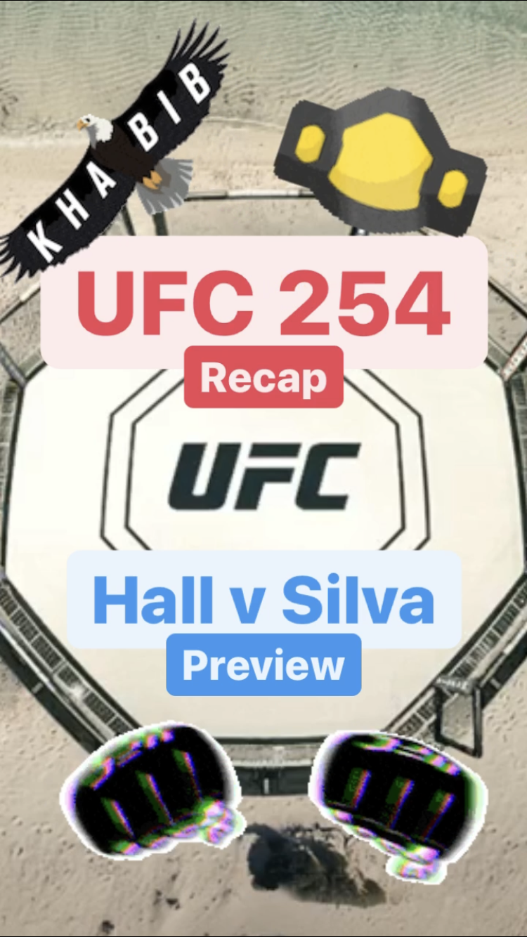 UFC 254 Recap - Hall v Silva Preview || Ray Taylor Show