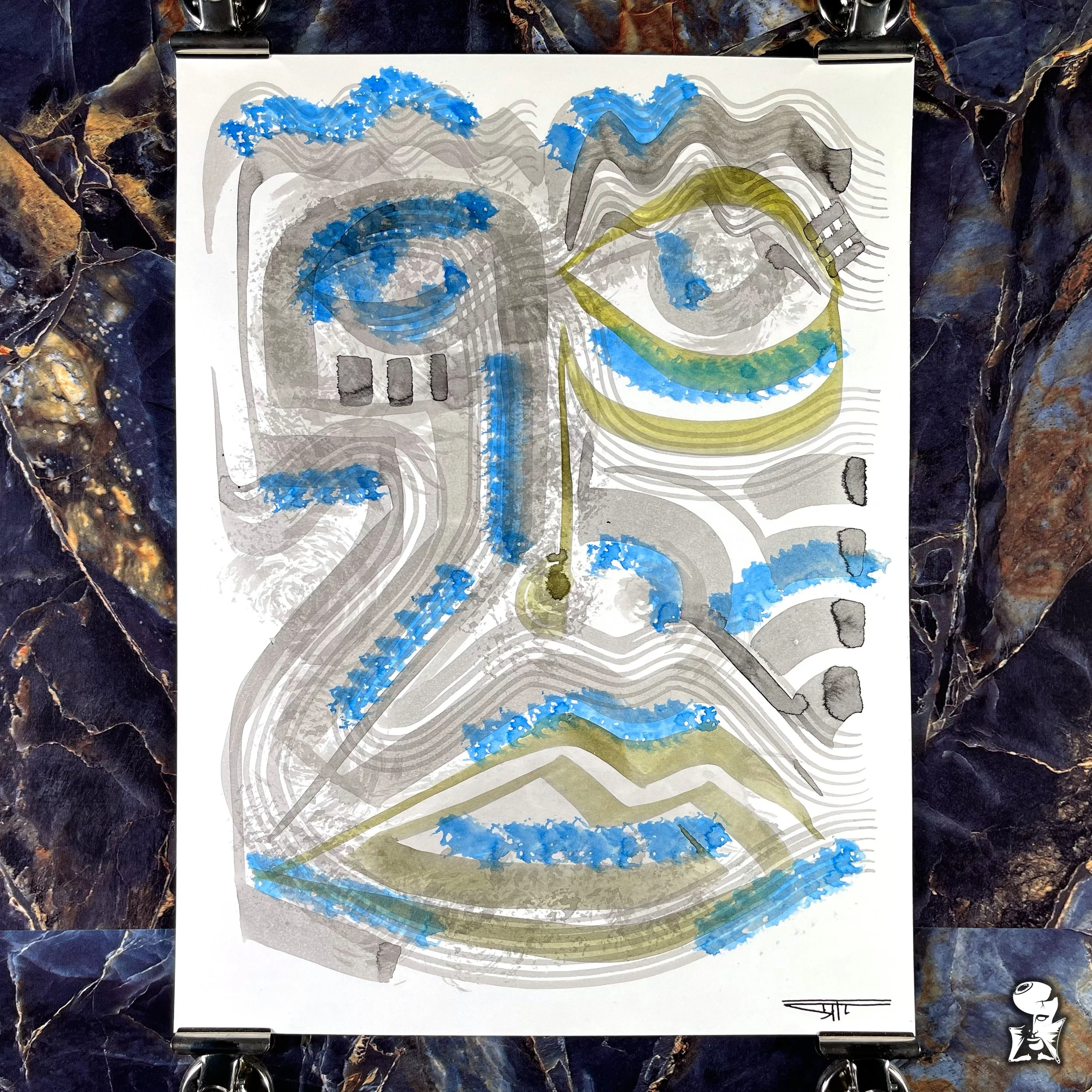 #1815 Ink on Paper 9" x 12"