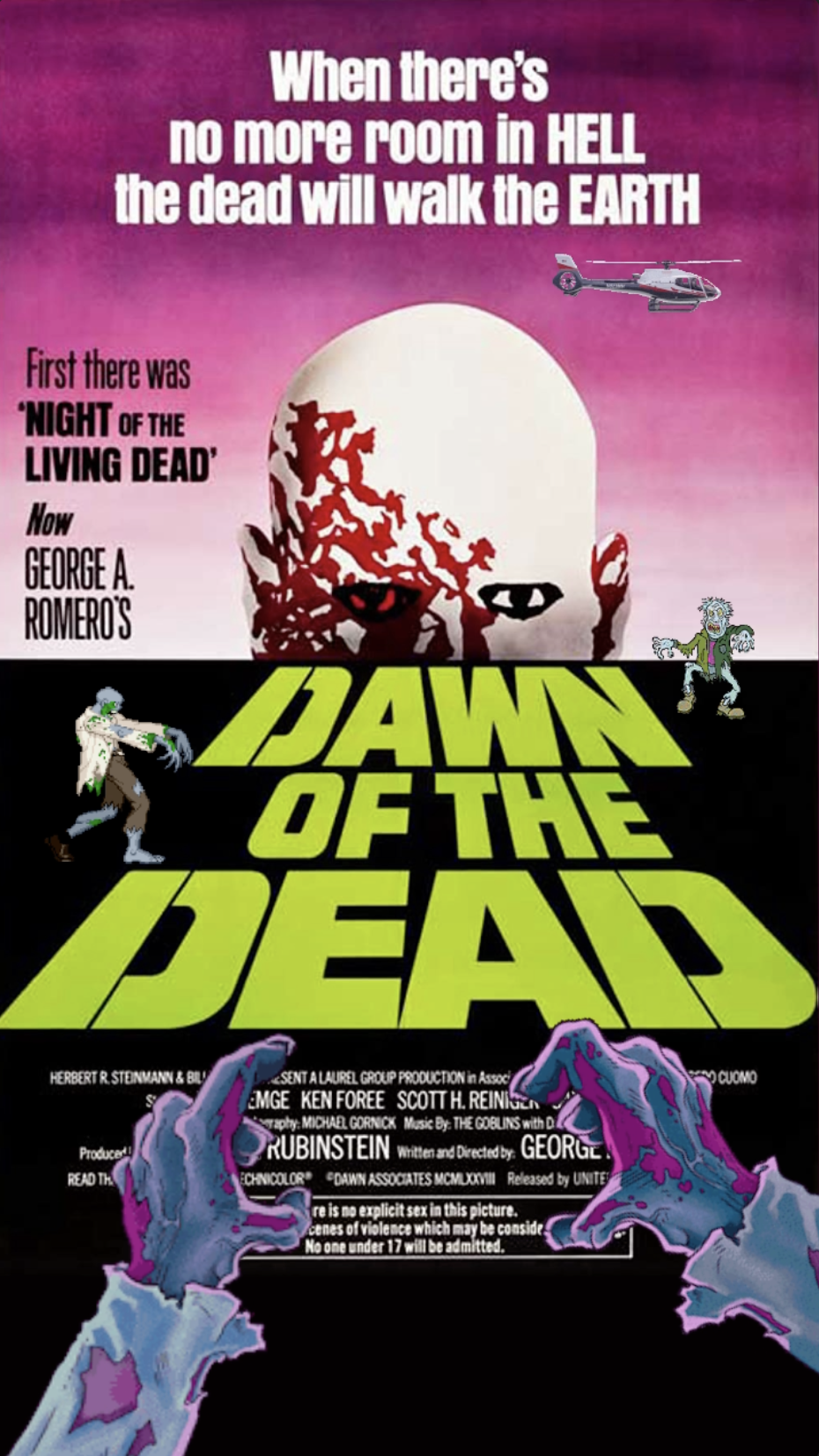 Dawn of the Dead 1978 Movie Review - George A. Romero - David Emge - Ken Foree - Scott H. Reiniger - RTS
