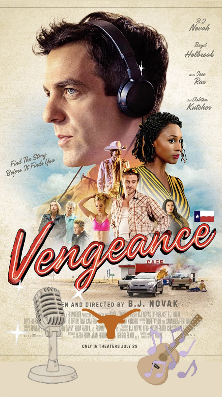 Vengeance Movie Review - B.J. Novak - Issa Rae - Ashton Kutcher - Boyd Holbrook - RTS 