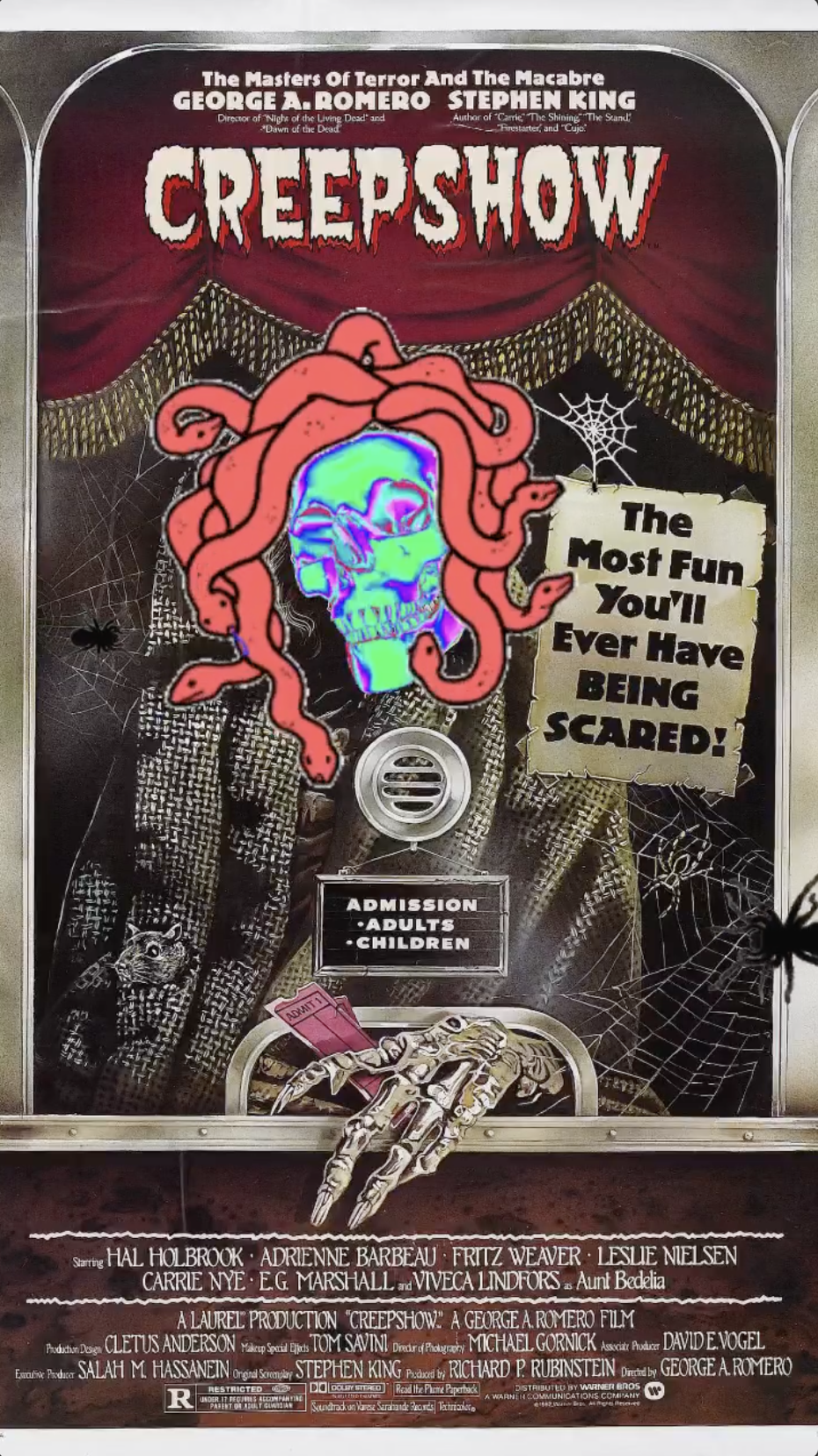 Creepshow 1982 Movie Review - George A. Romero - Stephen King - Hal Holbrook - Leslie Nielsen - Adrienne Barbeau - RTS