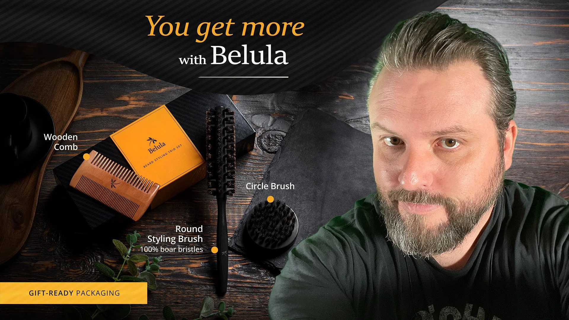 Belula | Trio Beard Brush Kit Review - TikTok 