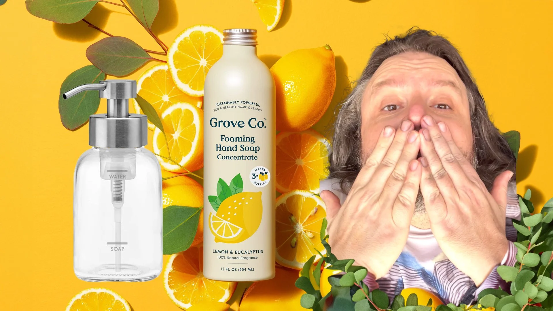 Grove Co.'s Lemon &amp; Eucalyptus Foaming Hand Soap Kit  | Youtube Short - Product Review