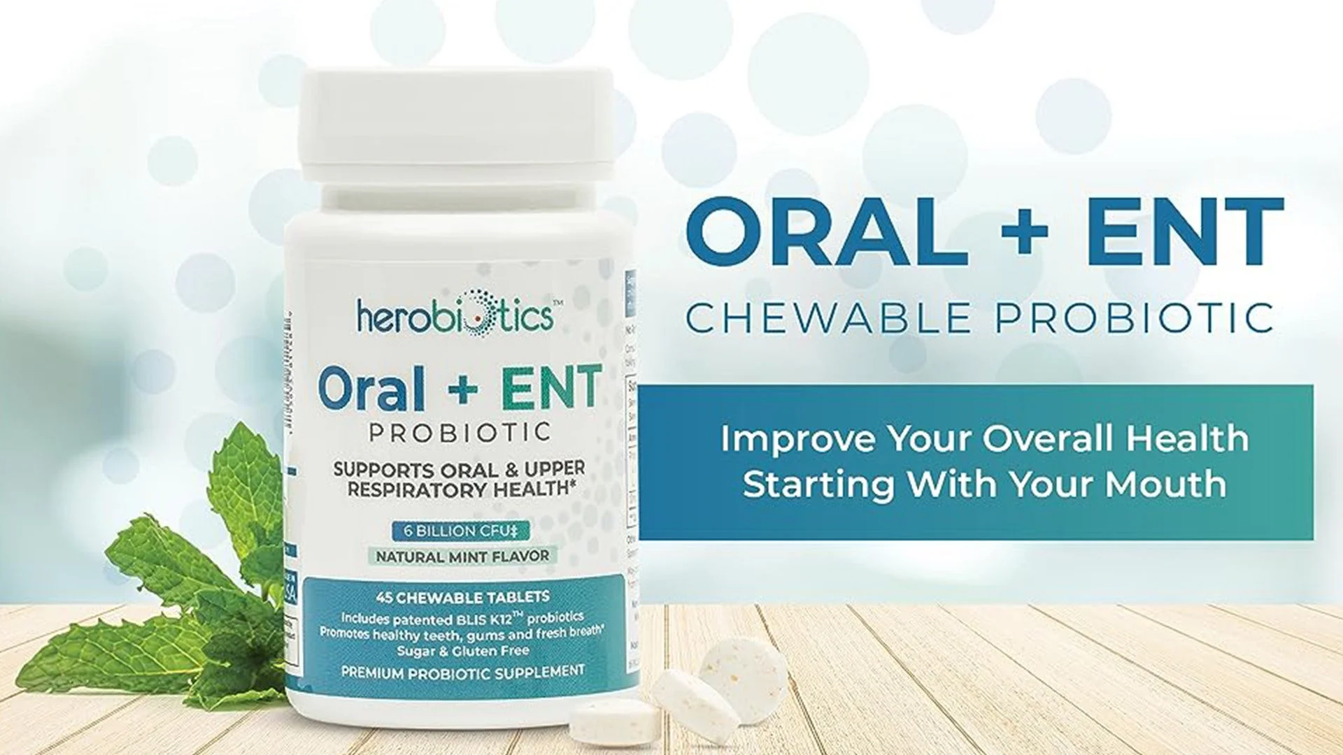 Herobiotics Oral + ENT Probiotic Supplement | Youtube Short