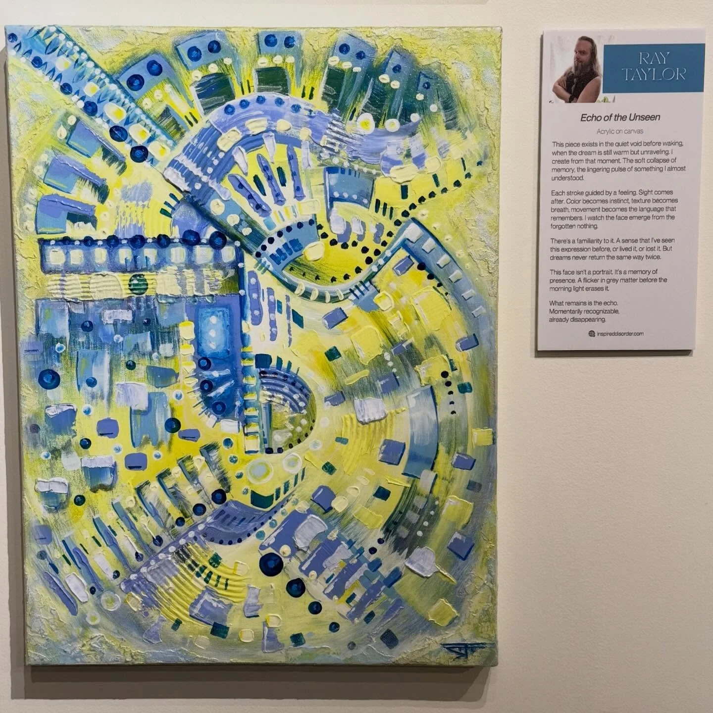 &ldquo;Echos of the Unseen&rdquo;
If you are in the Coachella Valley go check out my NEWEST painting in years at the @laquintamuseum in La Quinta, CA. 

It was really fun to make and I&rsquo;m very proud of it. I stopped by to see it up on the wall w