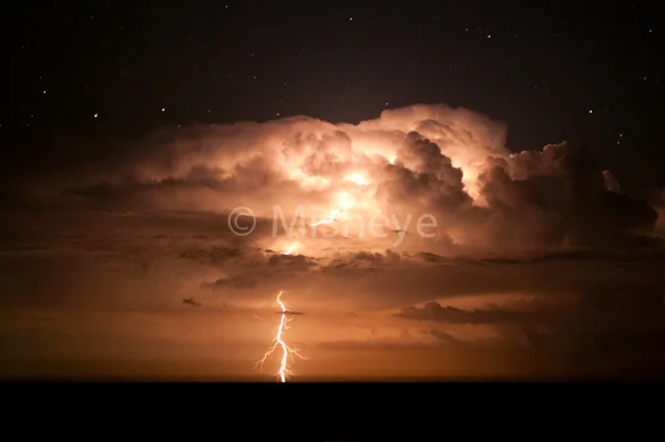 Southern Ocean lightning storm