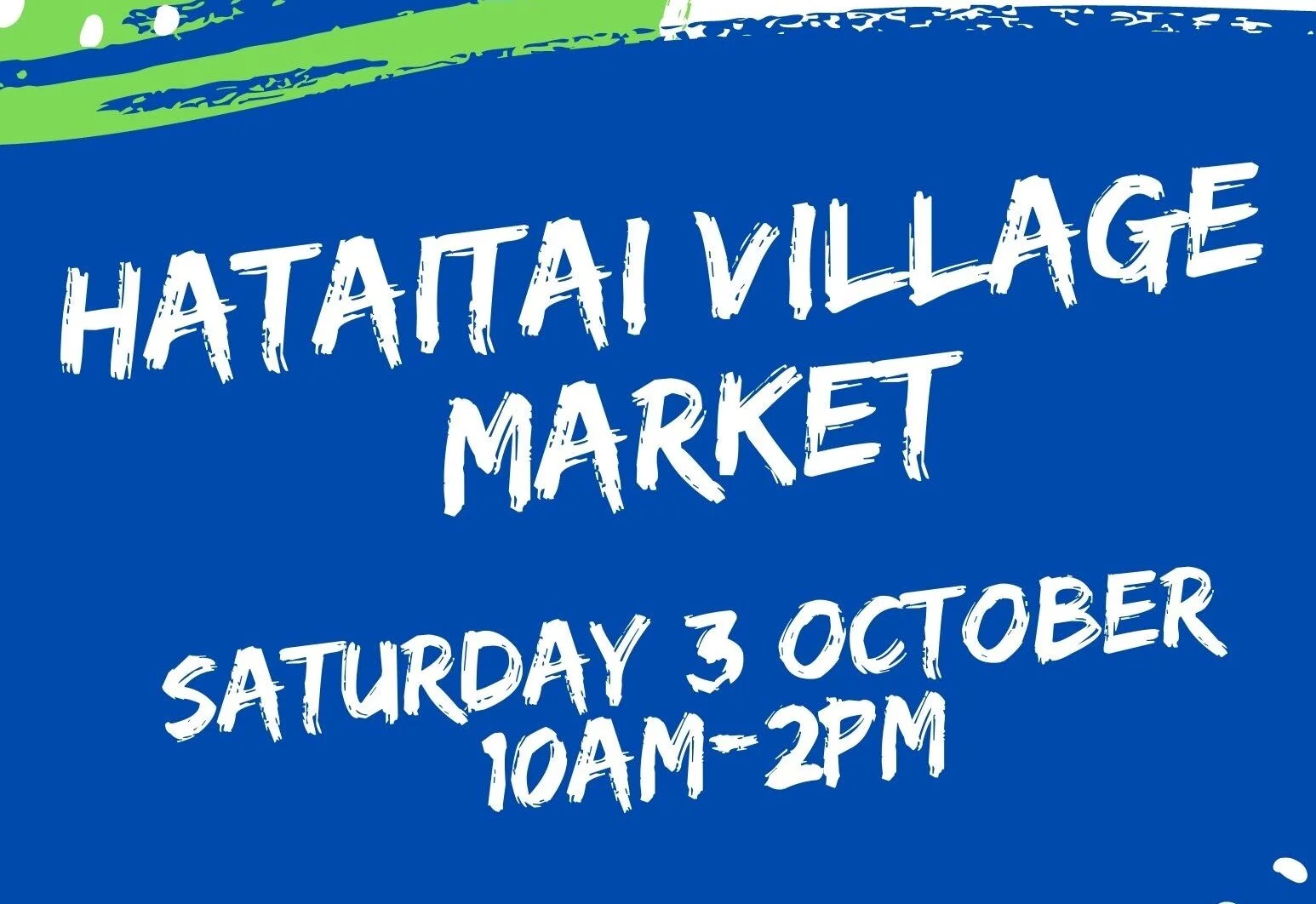 Hataitai Community Market - Sat 3 Oct