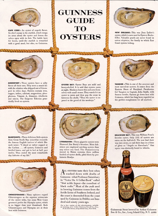 David Ogilvy's ad for Guinness. Look at all the "content."