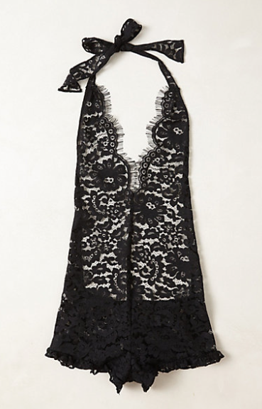 Size 10- deep v-neck one piece body suit: a little bustier, a little curvier = show it off!