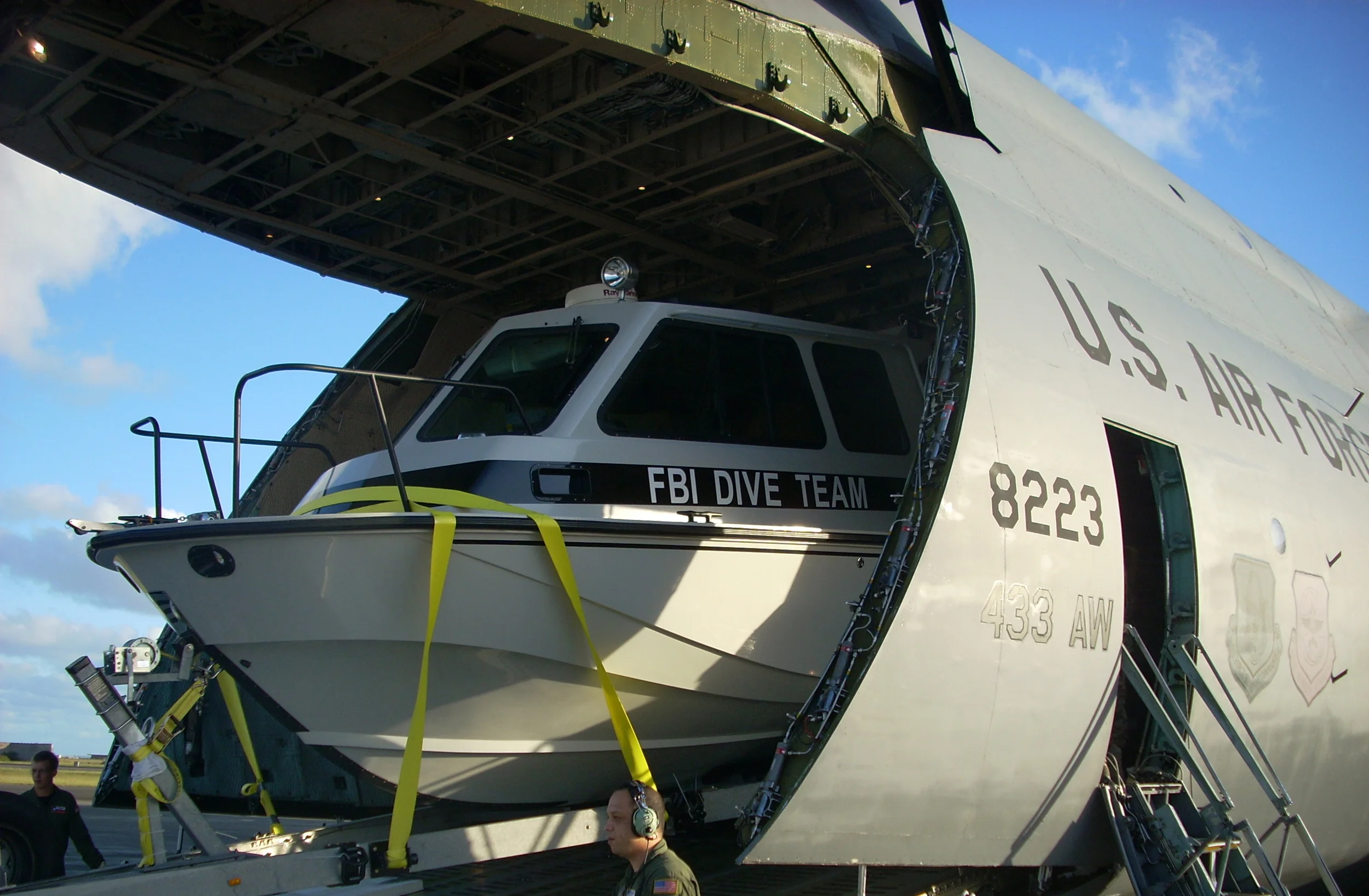 FBI Dive Team Boat (courtesy of FBI)