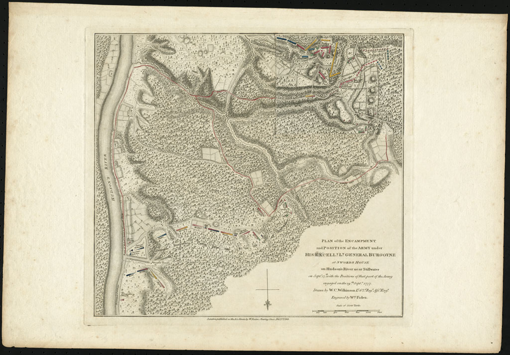 Drawing of plan for encampment of British forces, 1780 - Map reproduction courtesy of the Norman B. Leventhal Map Center at the Boston Public Library
