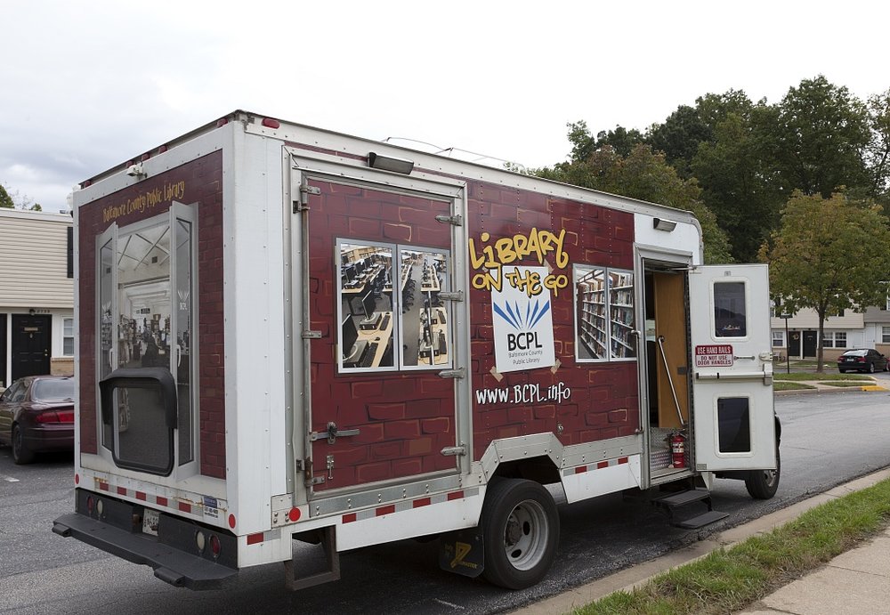 Library on the Go and Read Rover, part of the mobile library serivice for the Public Library System in Baltimore County, MD by Carol Highsmith.jpg