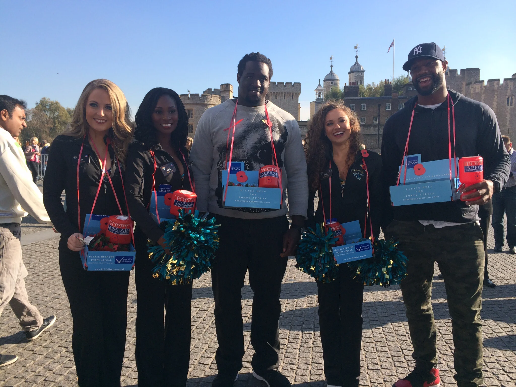 Selling Poppies at the tower 