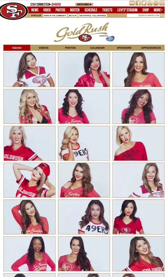 Those shots posted on 49ers.com