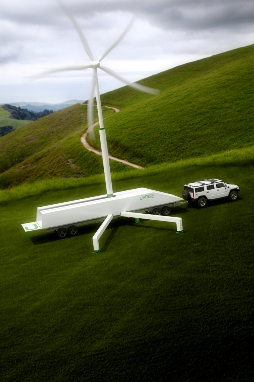 bilayer Tackle Blank Portable Wind Turbine - UpriseEnergy.com