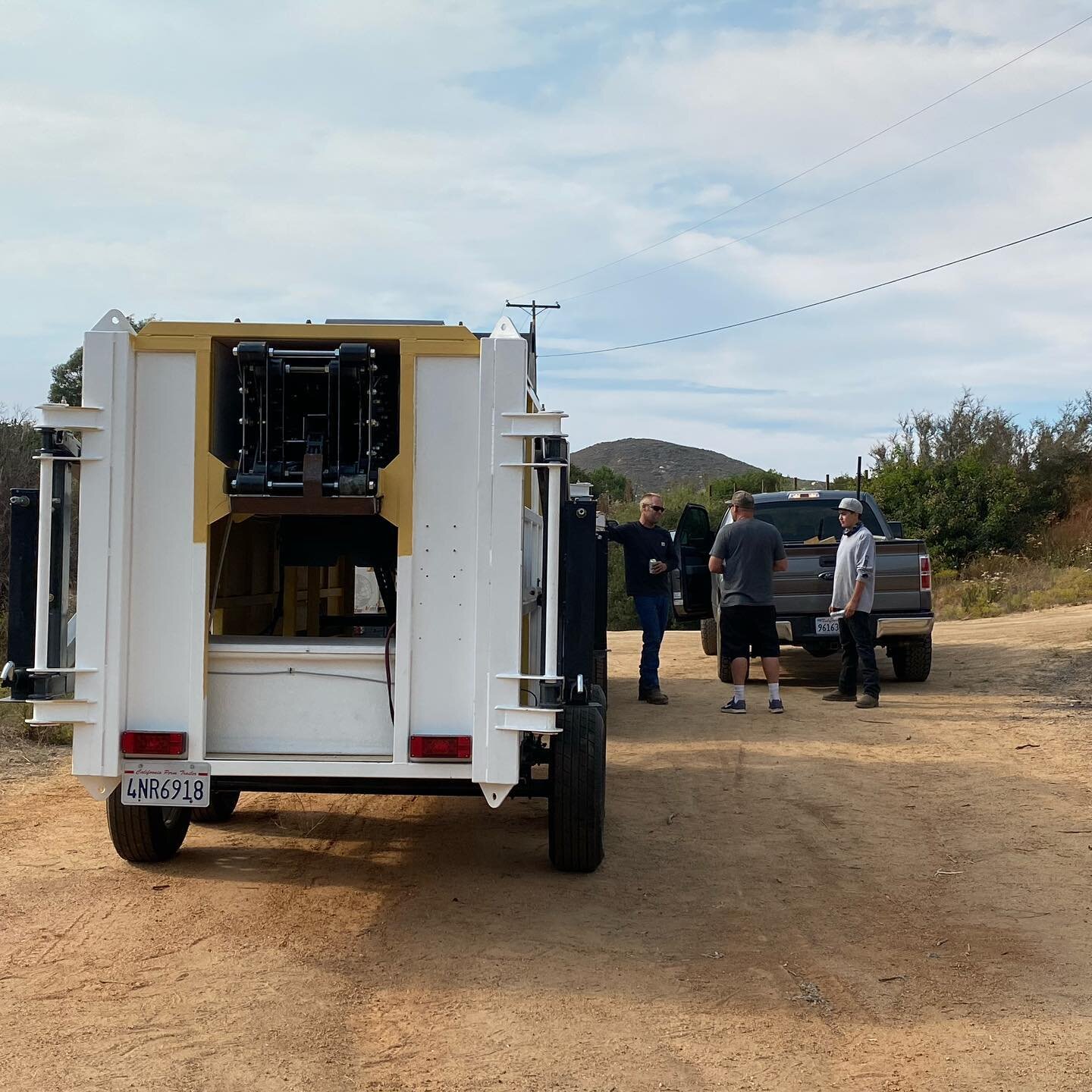 We were out running one of our portable #windturbines this past week and set a new record - the crew pictured took the #windturbine from up, running, generating #electricity to broken down and hooked up to the tow vehicle in just 15 minutes. 
.
.
.
#