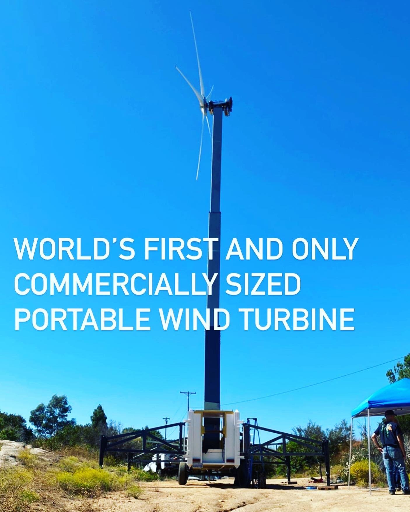 The portability of our 10kW #windturbine is the most obvious novel feature but it&rsquo;s the performance of the system, particularly in low wind speeds, that really sets this #distributedenergy resource apart.
.
.
.
#windpower #windenergy #offgrid #