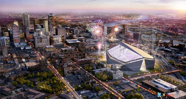 Minnesota Vikings Stadium Exterior Rendering