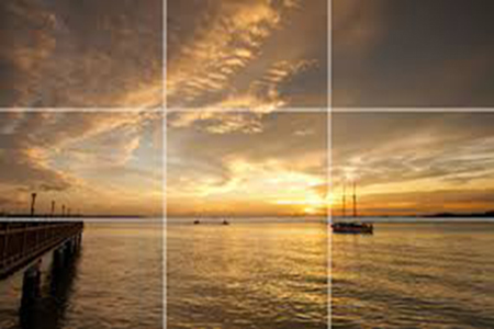 The sky is more important, so the horizon is sitting on the bottom 1/3rd