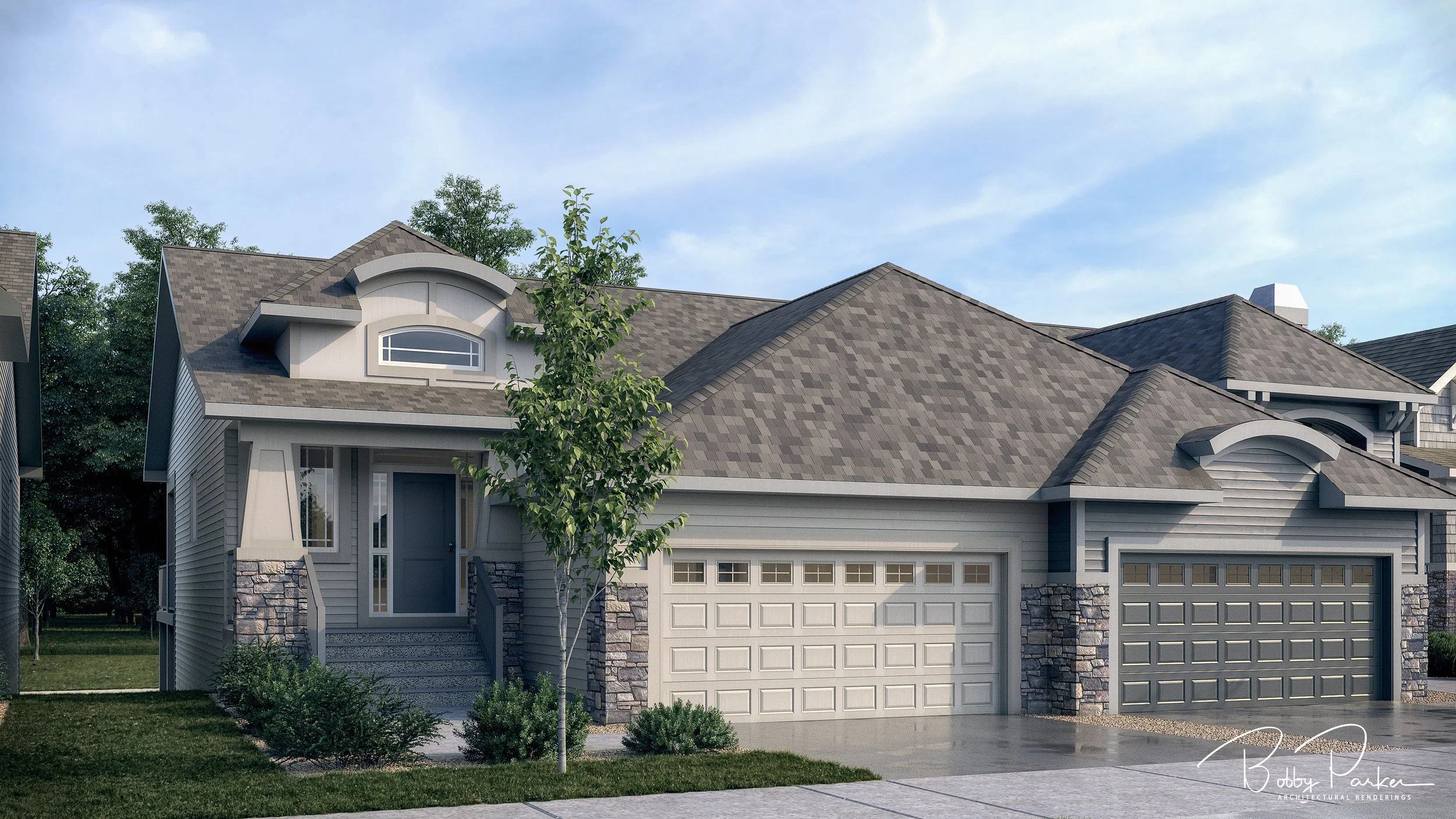 Montrose Villas Duplex Renderings — Bobby Parker
