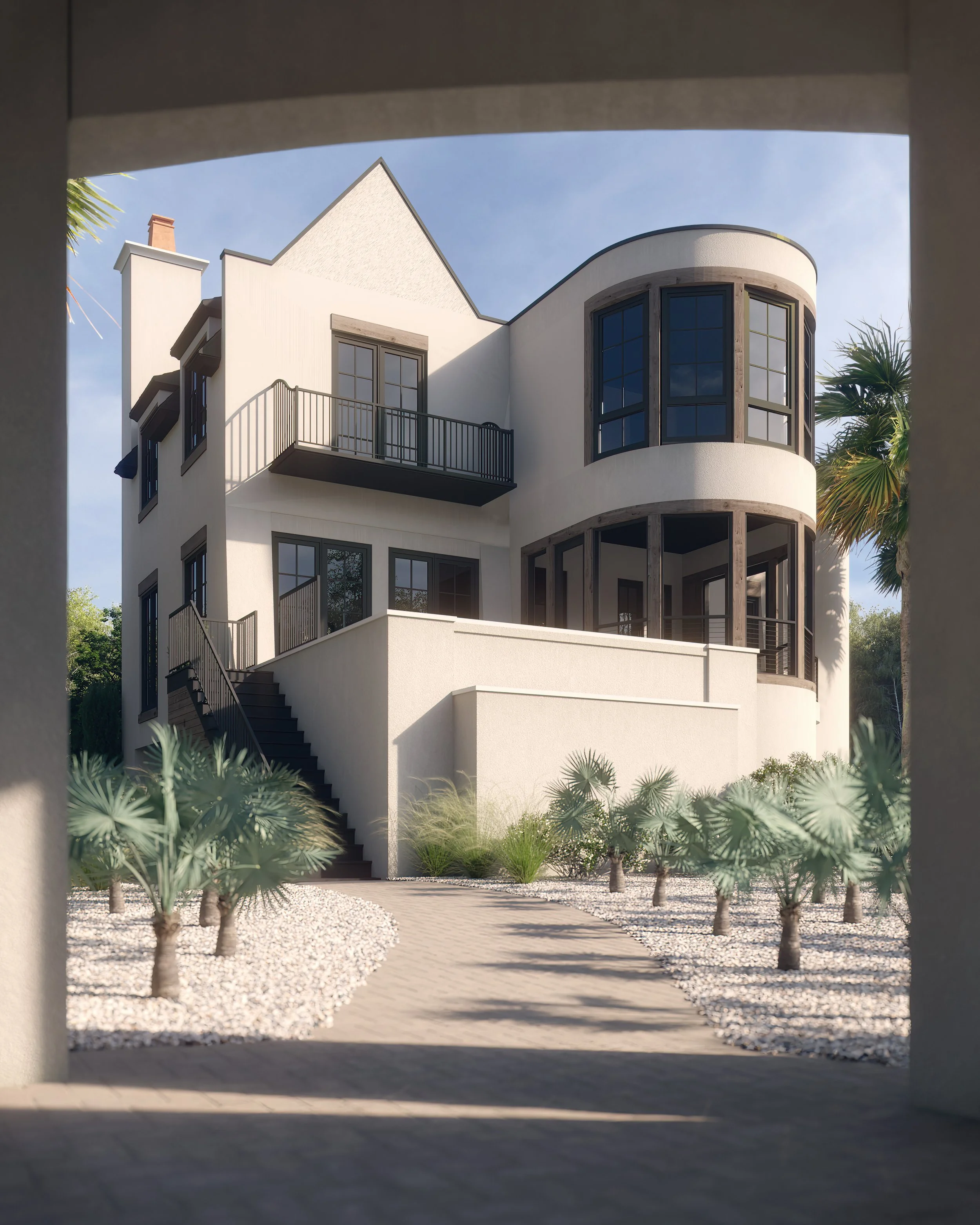 Curve House Rendering — Bobby Parker