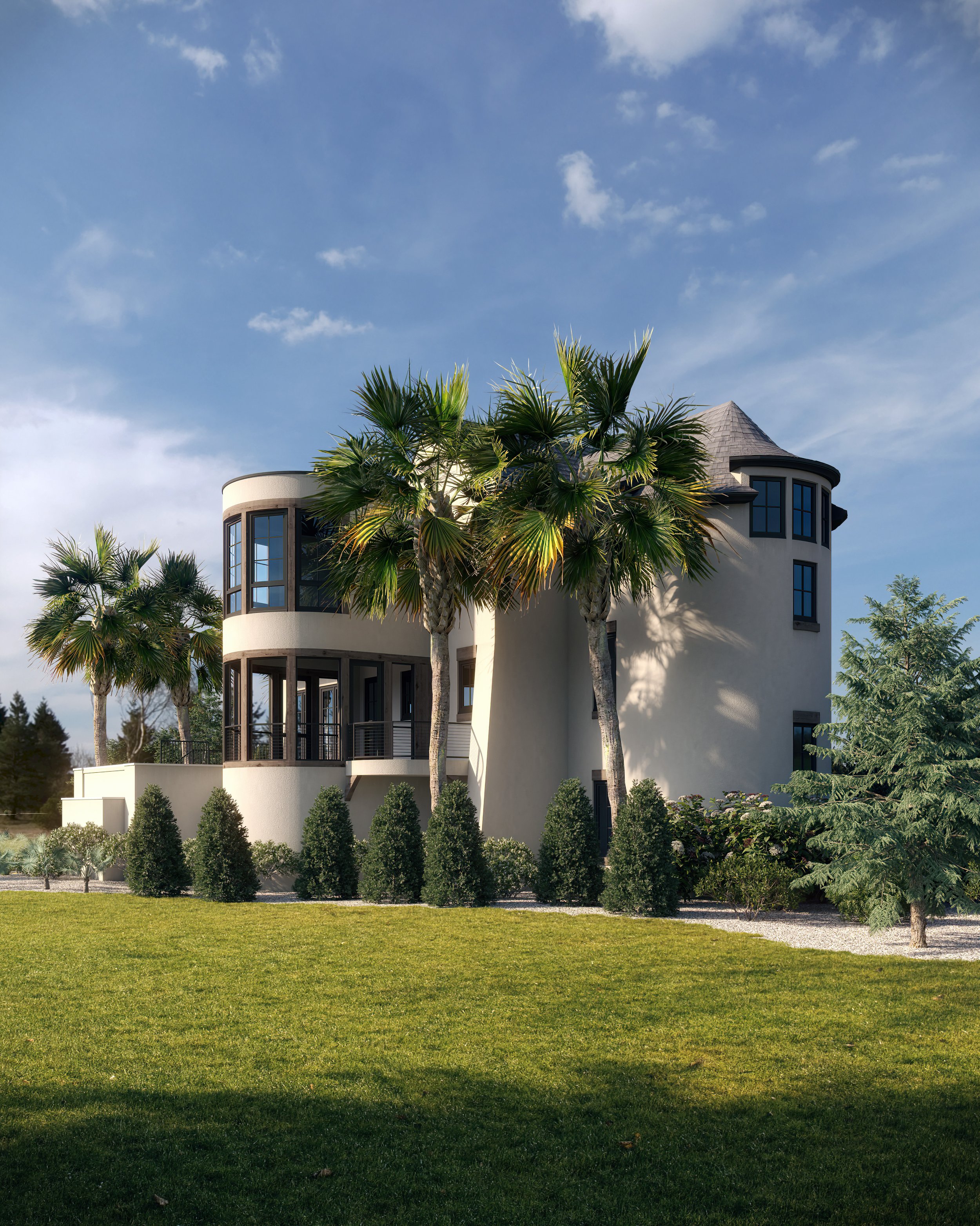 Curve House Rendering — Bobby Parker