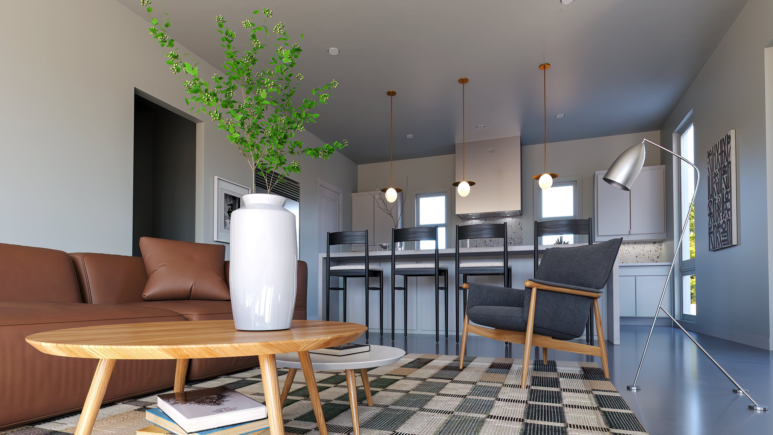Riverside Drive Rendering — Parker Haus Residential Renderings