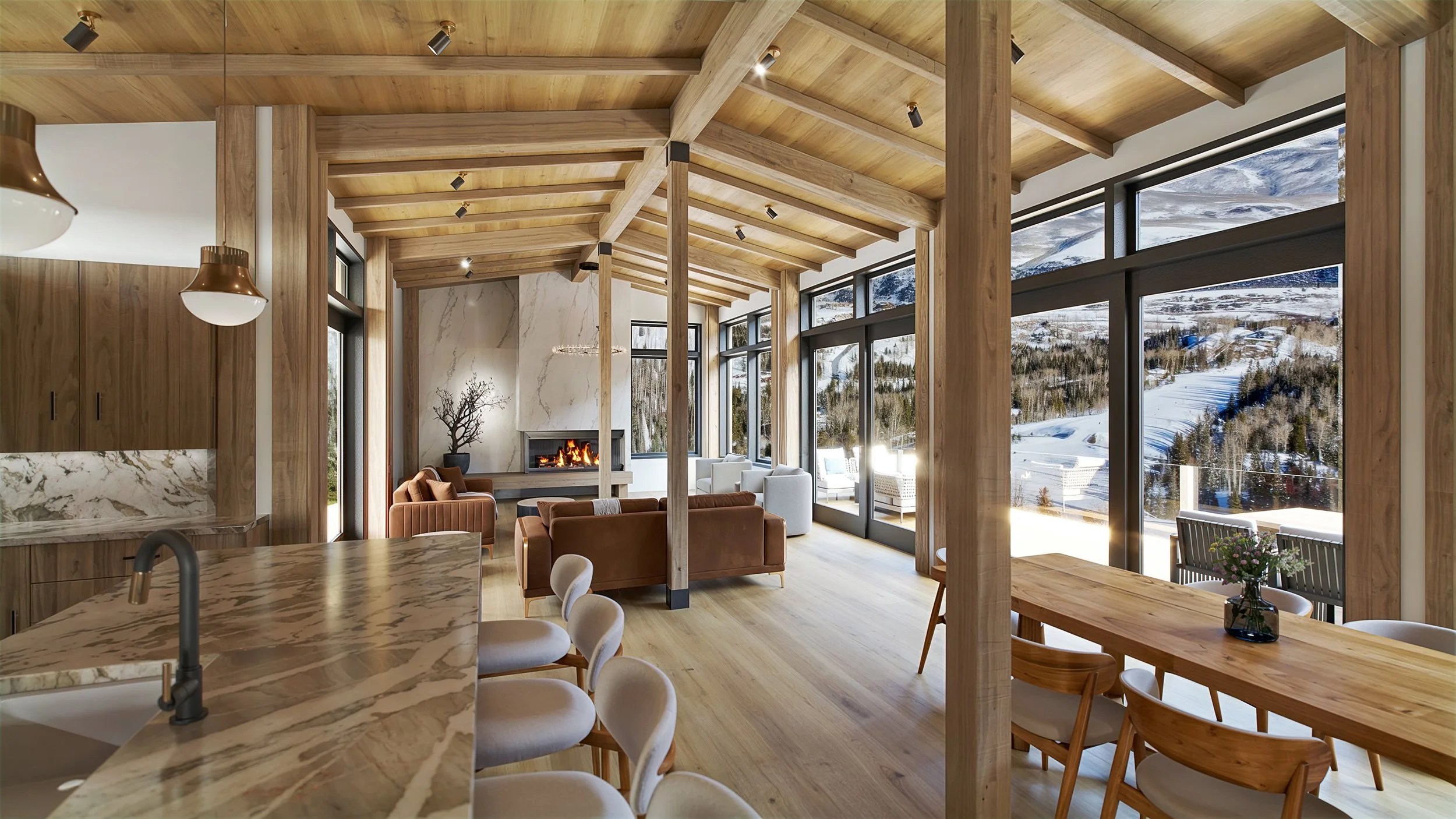 Experience Luxury Before It's Built: Stunning Architectural Rendering of a Modern Mountain Home