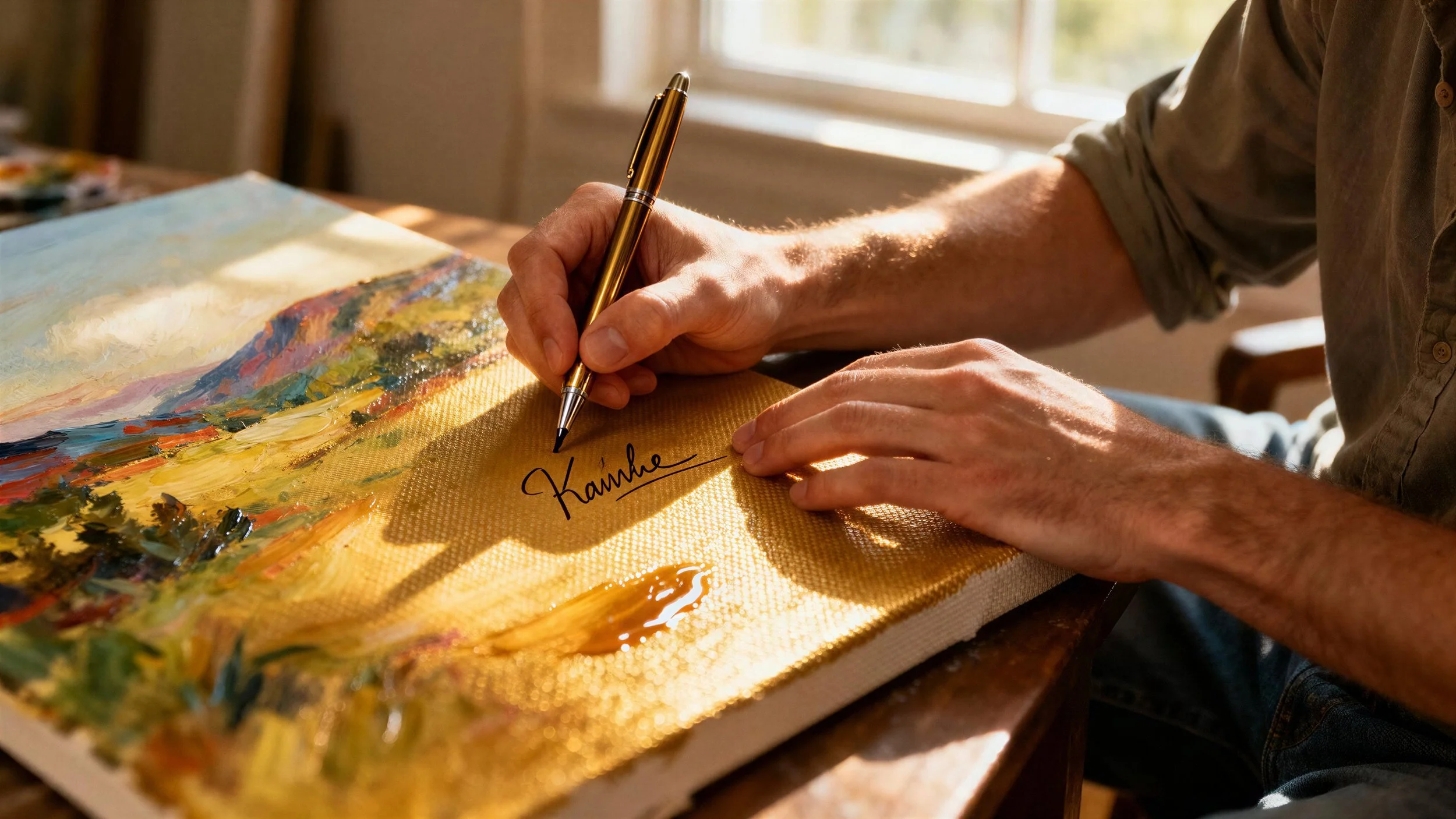 Architectural illustrators should generally sign their renderings