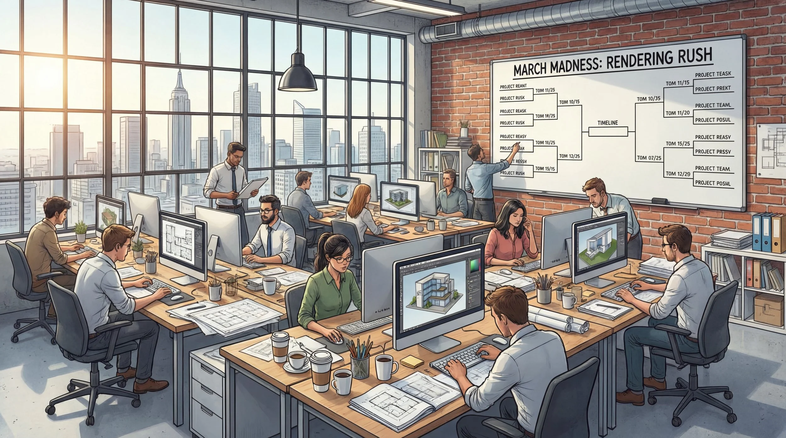 The March Madness of Architectural Illustration: Why It's the Busiest Time of Year