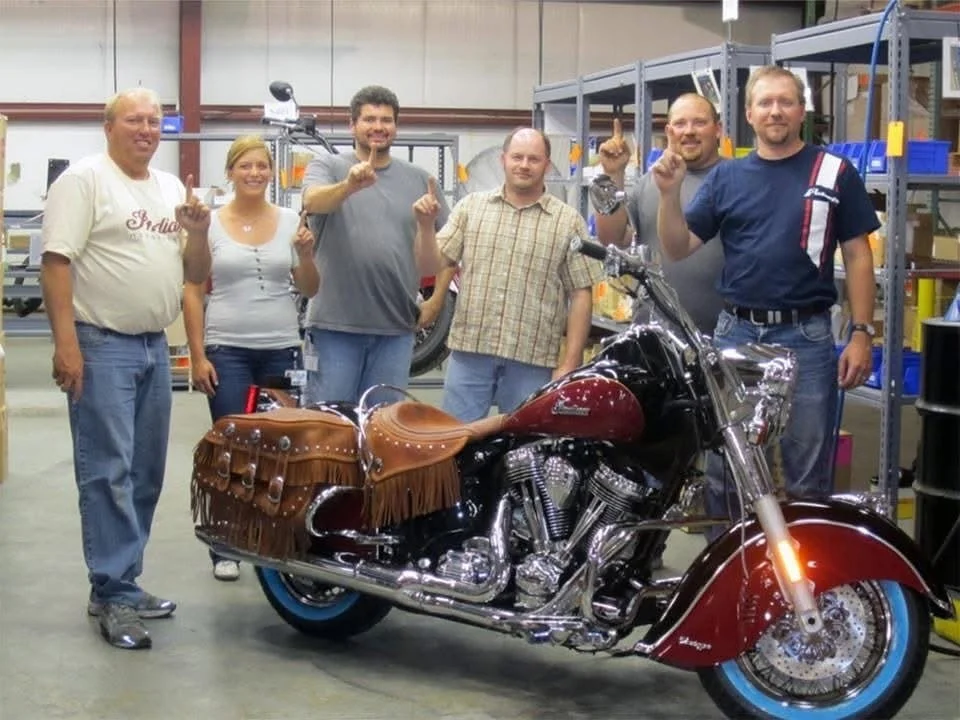 August 30, 2011, Spirit Lake, IA. The first picture of the first Polaris built Indian Motorcycle. Today&rsquo;s news about IMC brought a ton of different emotions. I am so proud to have been able help celebrate this iconic brand. So many memories wit