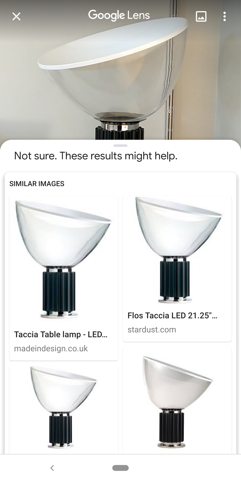 Yes, this is a Taccia lamp