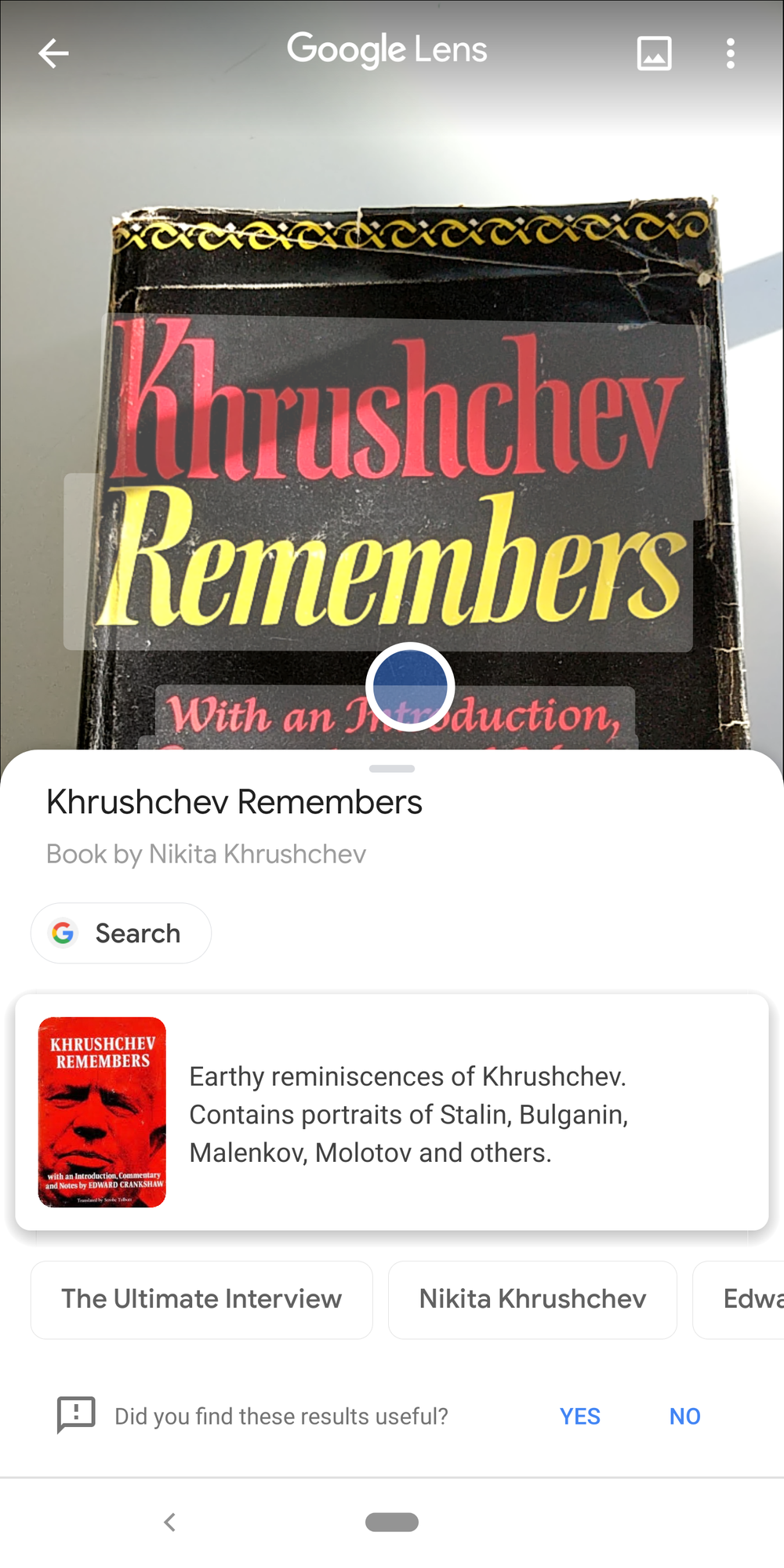 Yes, this is ‘Khrushchev Remembers’