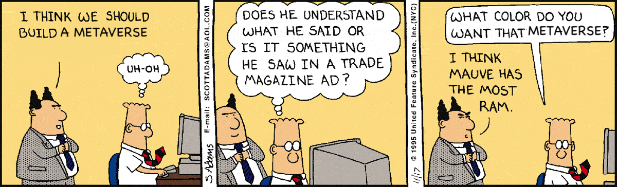 Ways to think about a metaverse 