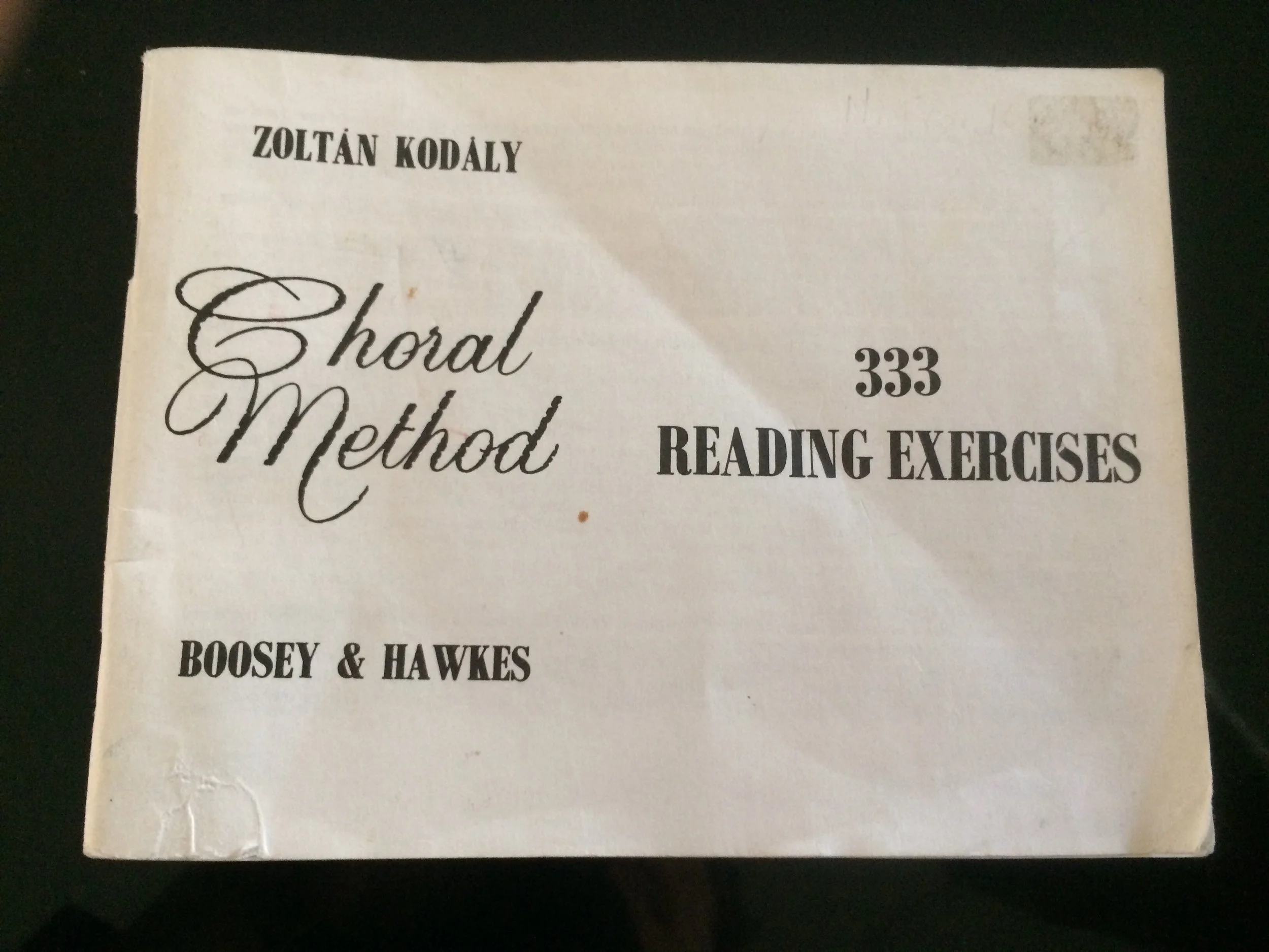 Zoltan Kodaly's book, known in choral circles at "333" is a wonderful book to start your studies.