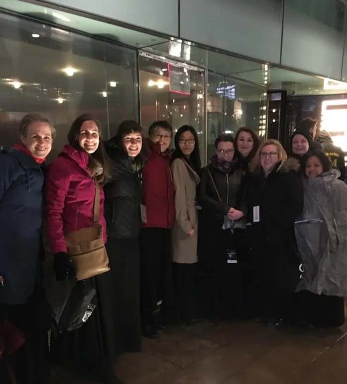 Cantala all dressed up and on her way to sing at Lincoln Center in April 2018. 