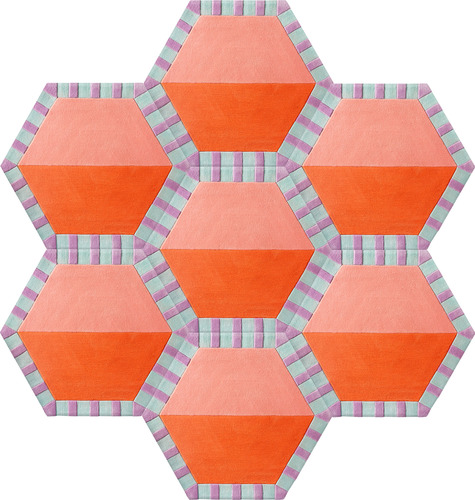 Honeycomb+Carpet+-+Cotton+Candy+-+Tangerine+Color+Split+(7+piece+Hexag.jpg