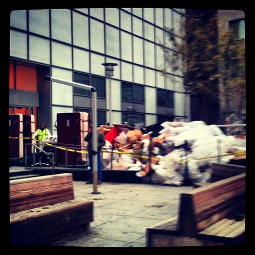 W Hotel cleans out basement.