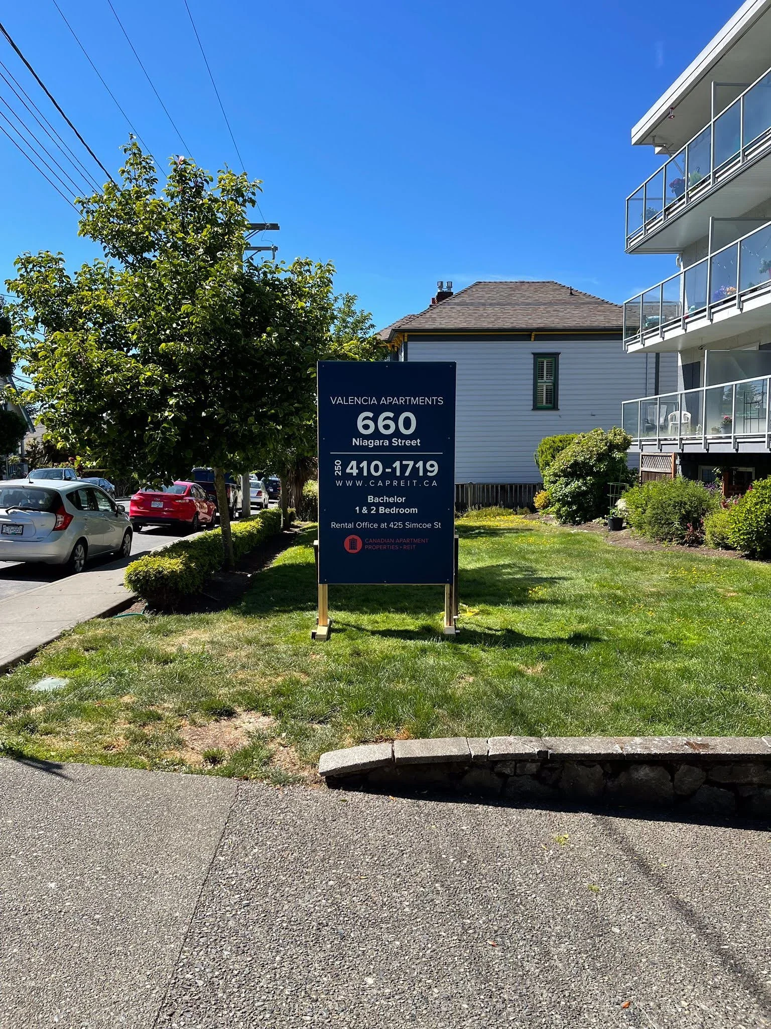 Capreit - Valencia Apartments For Rent Ground Sign 660 Niagara.jpg