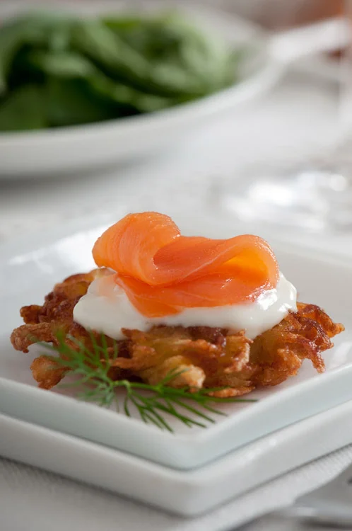 Nova Scotia Smoked Salmon latke