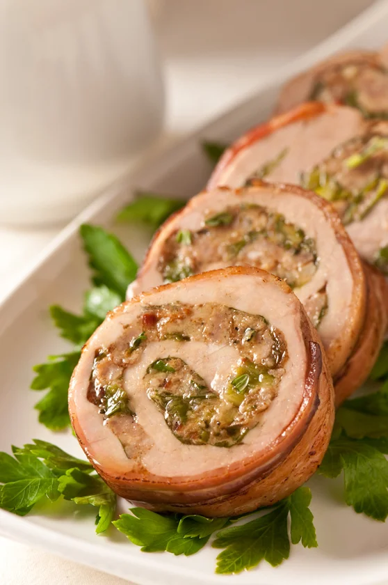 sausage stuffed pork