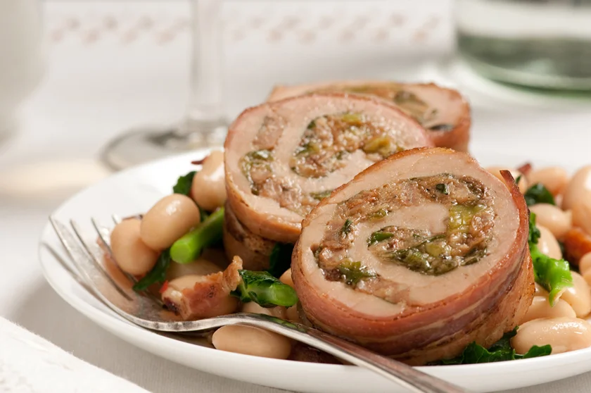 bacon wrapped pork tendrloin
